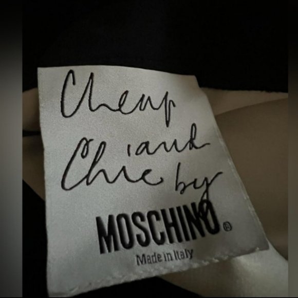 MOSCHINO black and Cream Skirt 44 - Picture 2 of 2